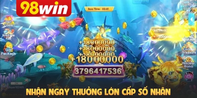 Nhận ngay thưởng lớn cấp số nhân